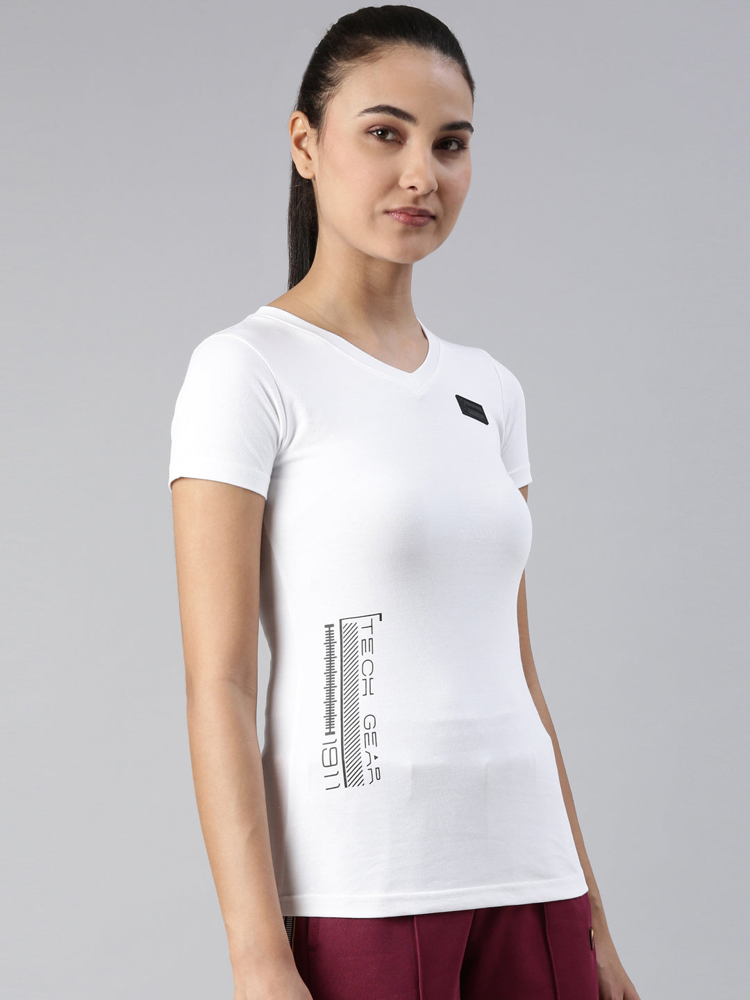 Fila White Tebita 1 Women's Graphic T-Shirts