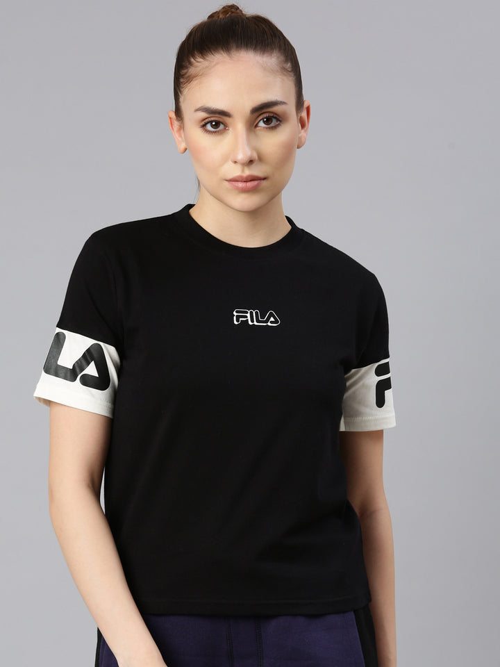 Fila Women Black Tignes T-Shirt