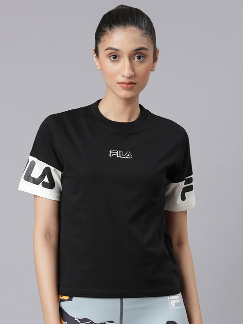 Fila Women Black Tignes T-Shirt