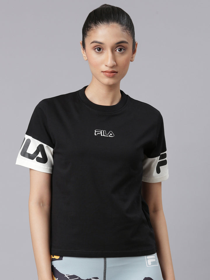 Fila Women Black Tignes T-Shirt