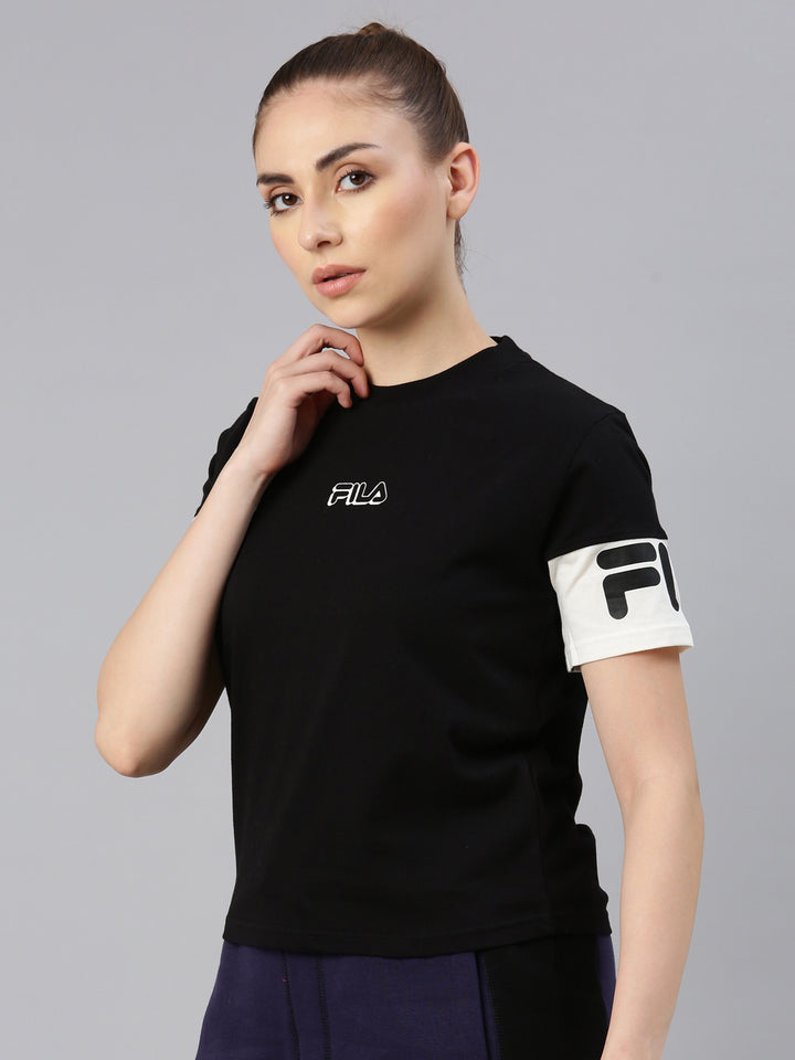 Fila Women Black Tignes T-Shirt