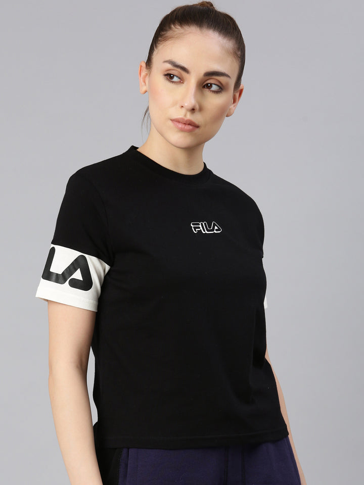 Fila Women Black Tignes T-Shirt