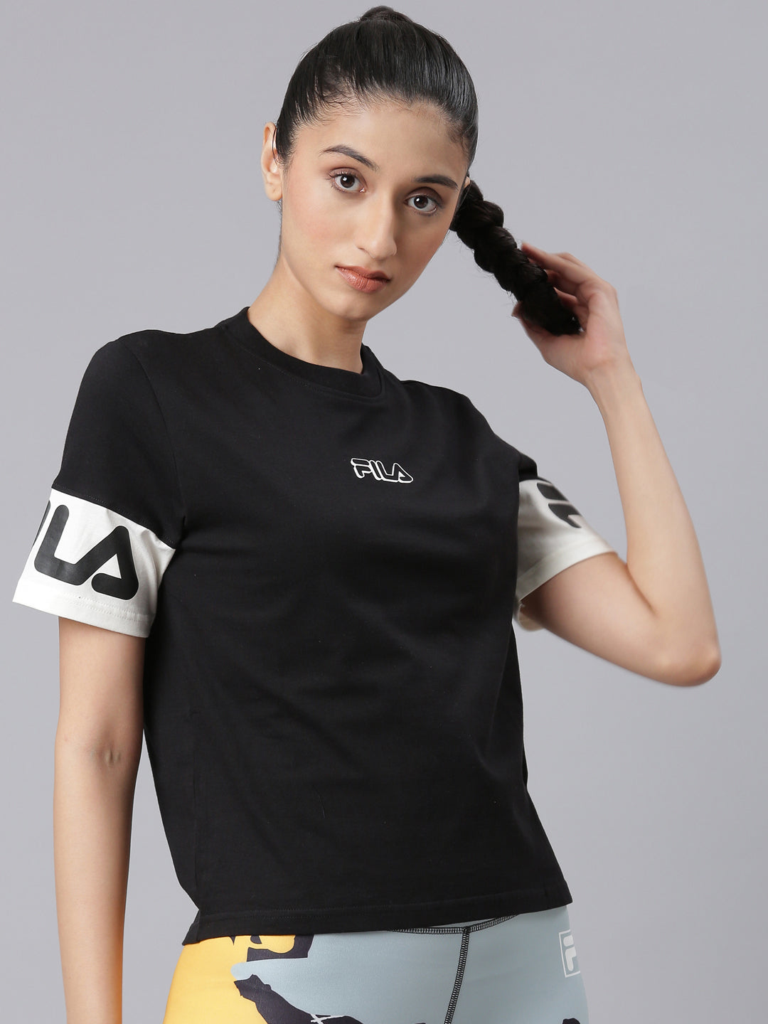 Fila Women Black Tignes T-Shirt