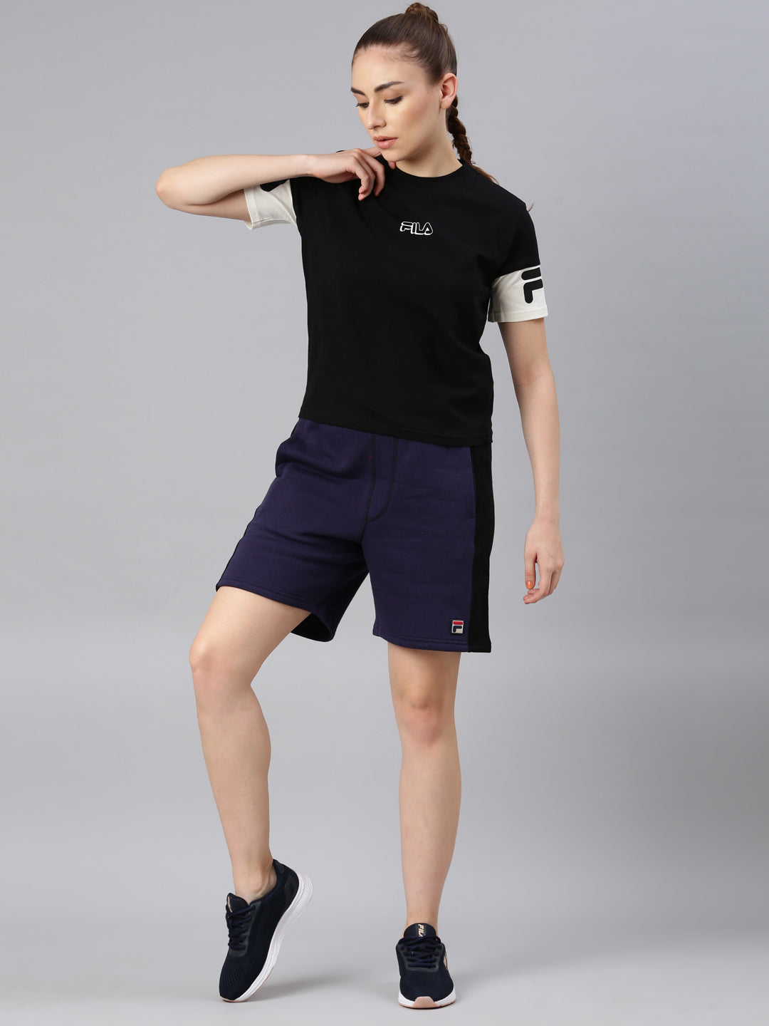 Fila Women Black Tignes T-Shirt