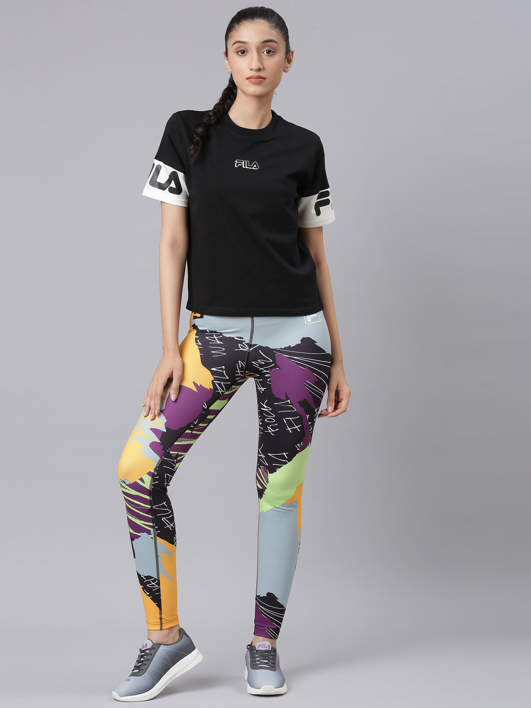 Fila Women Black Tignes T-Shirt