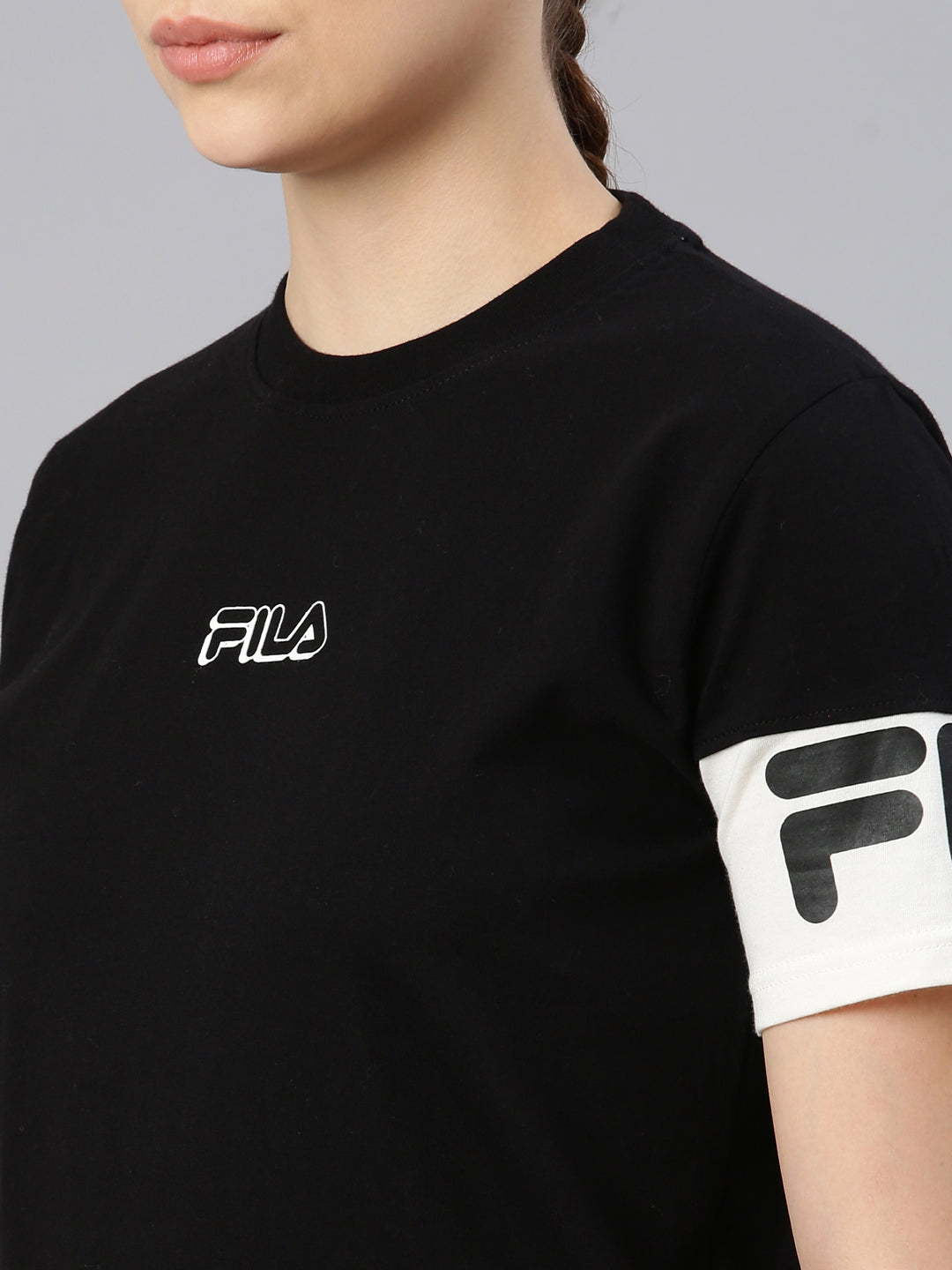 Fila Women Black Tignes T-Shirt