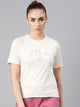 FILA Adults-Women Cream T Shirts