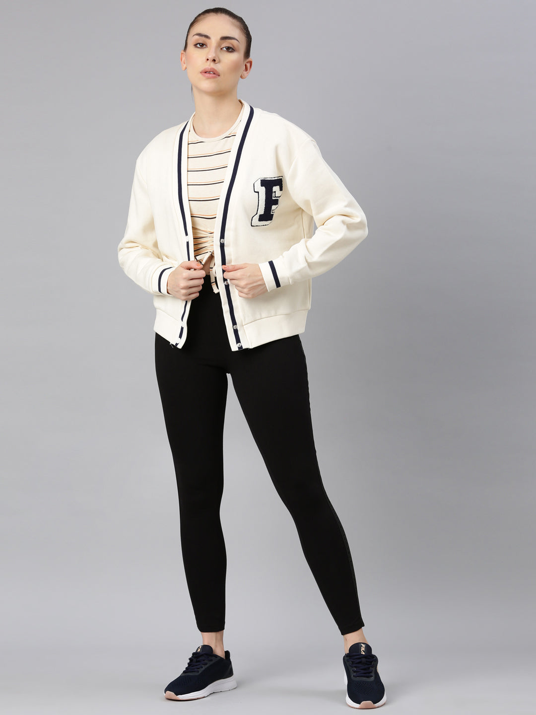 FILA Adults-Women Cream Sweater