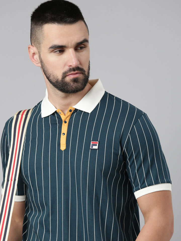 Fila Men Blue Polos Fashioncore
