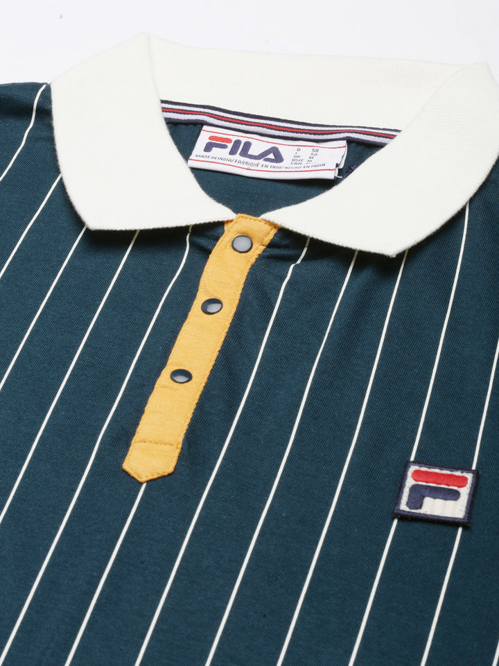Fila Men Blue Polos Fashioncore