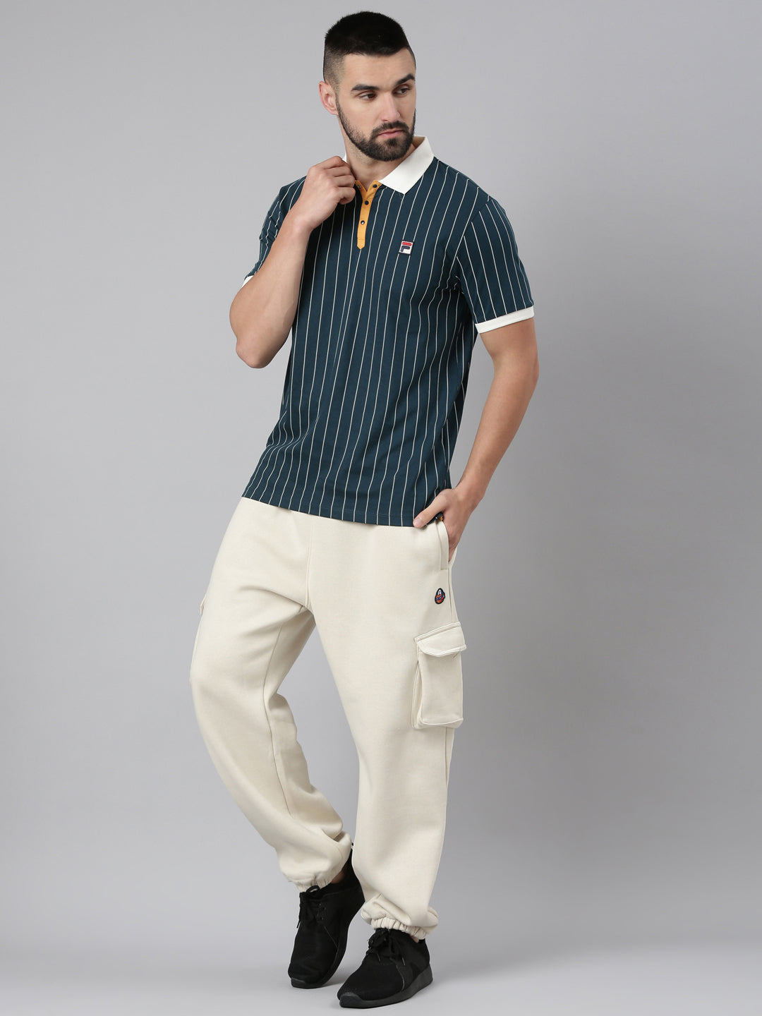 Fila Men Blue Polos Fashioncore