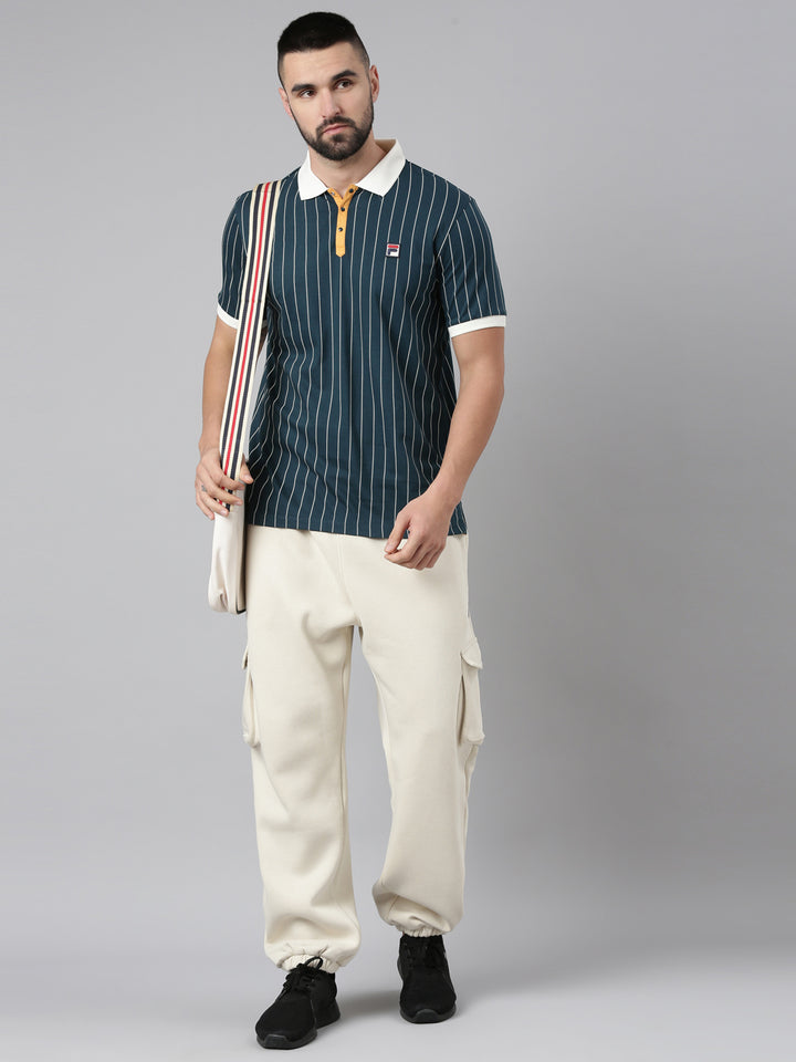 Fila Men Blue Polos Fashioncore