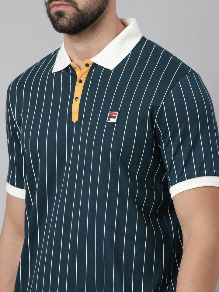 Fila Men Blue Polos Fashioncore
