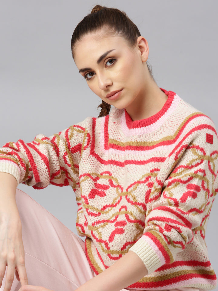 FILA Adults-Women Multicolor Sweater