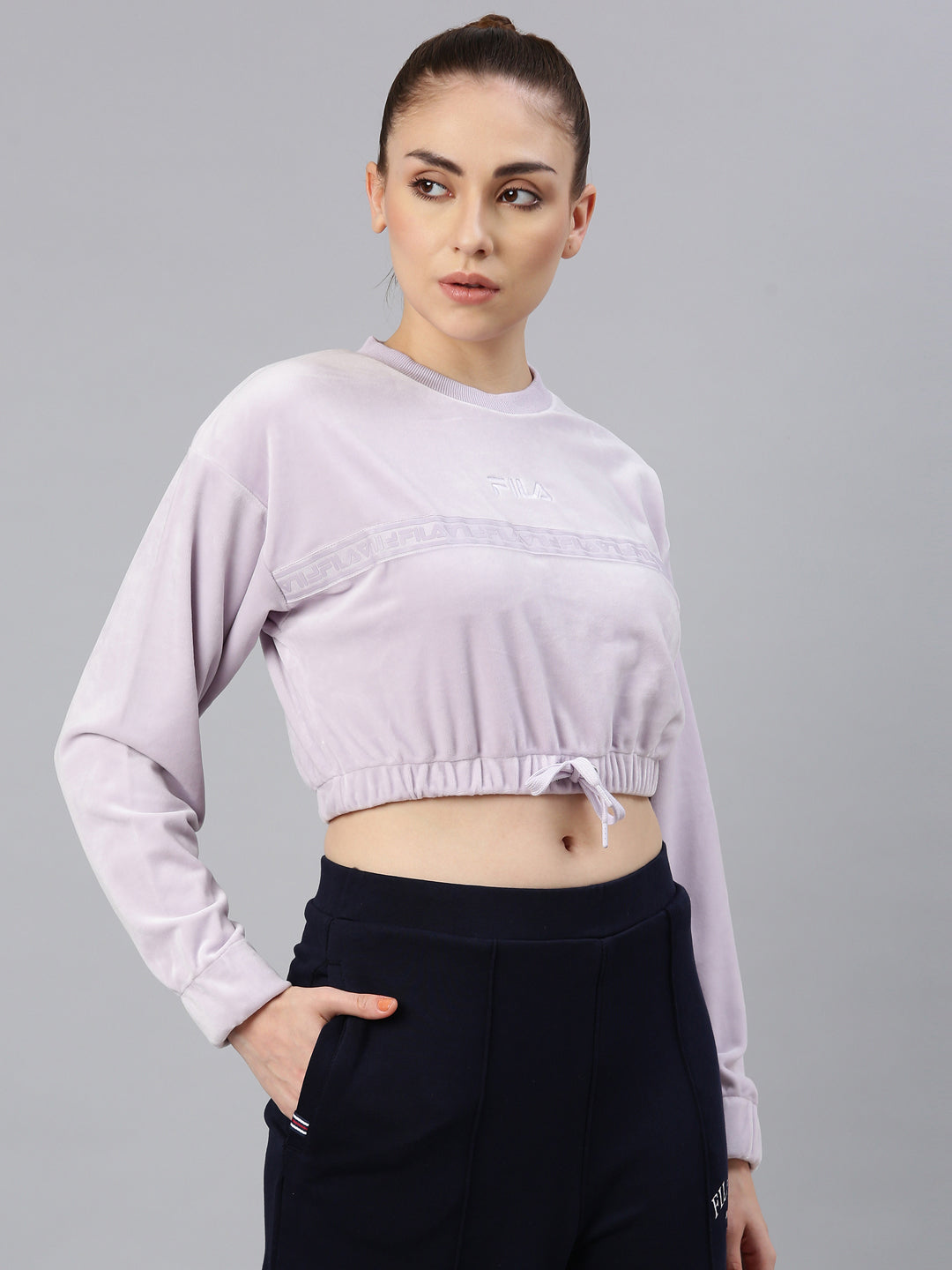FILA Adults-Women Lavender Sweatshirts