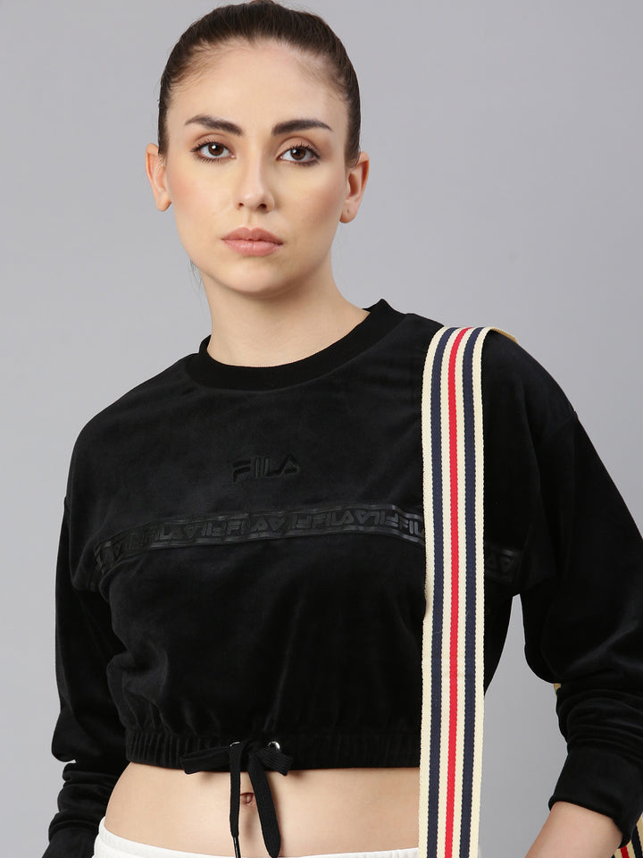 FILA Adults-Women Black Sweatshirts