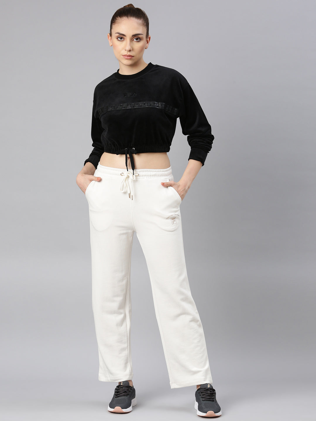FILA Adults-Women Black Sweatshirts