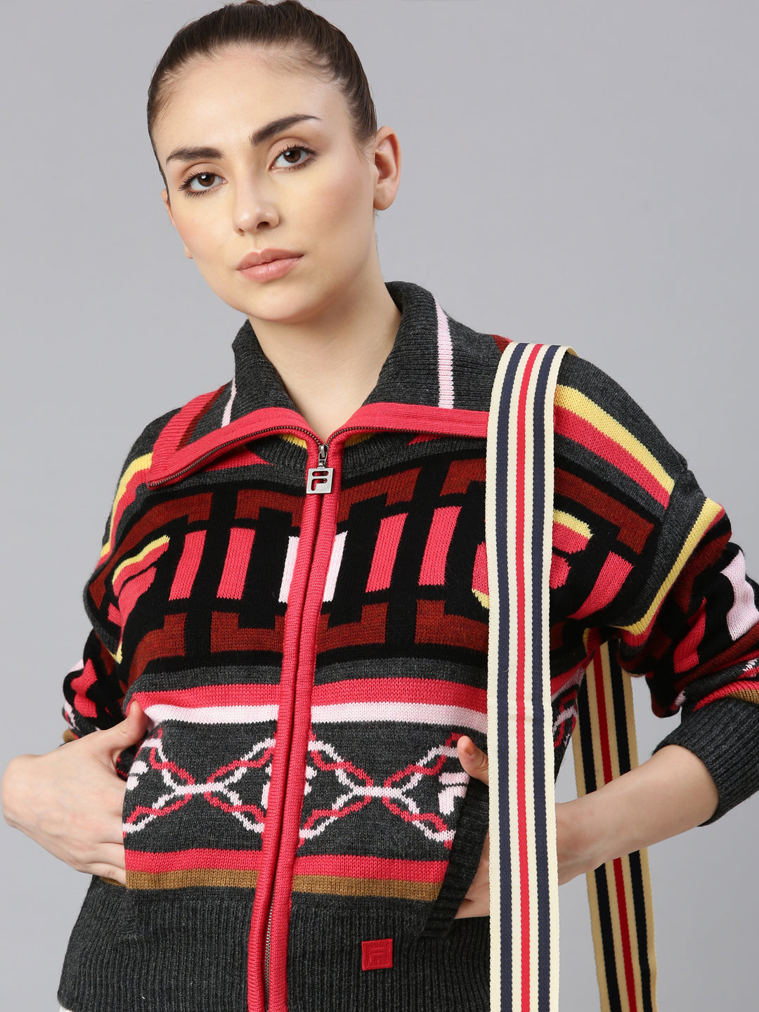 FILA Adults-Women Multicolor Sweater