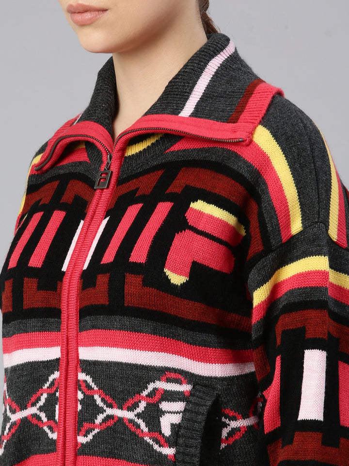 FILA Adults-Women Multicolor Sweater