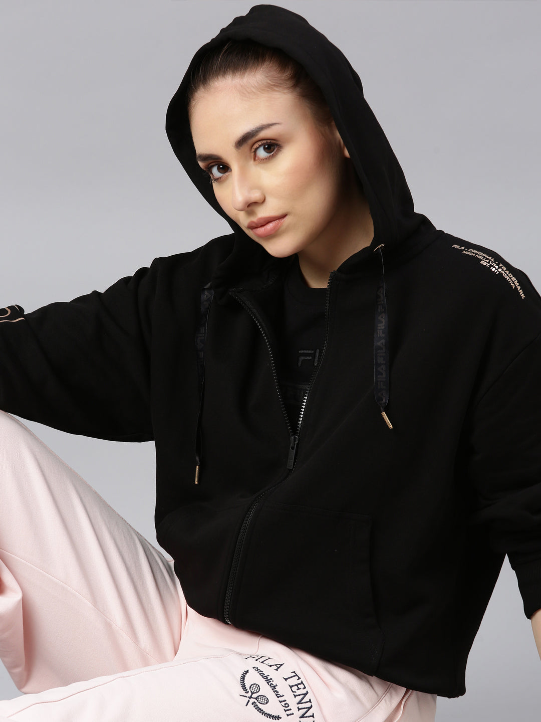FILA Adults-Women Black Sweatshirts