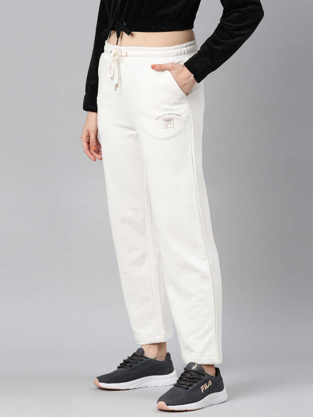 FILA Adults-Women Cream Track Pants