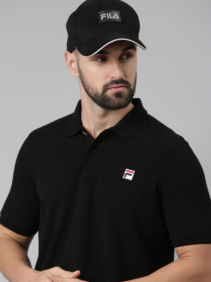 Fila Black Men Polo