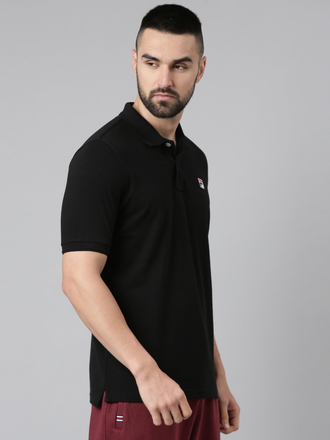 Fila Black Men Polo