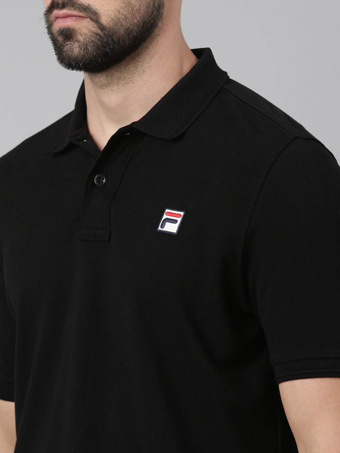 Fila Black Men Polo