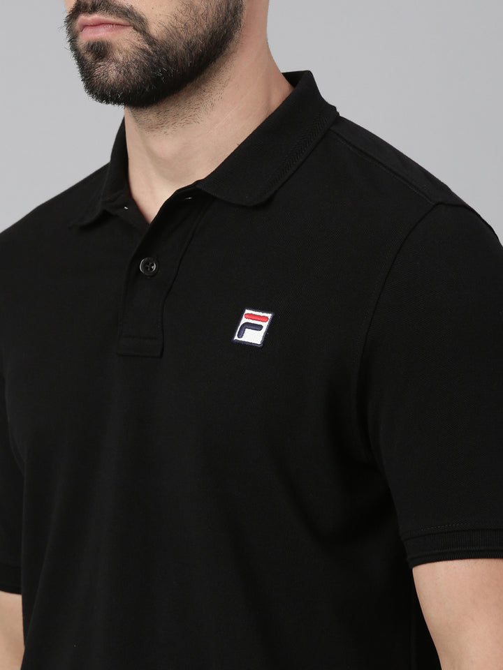 Fila Black Men Polo