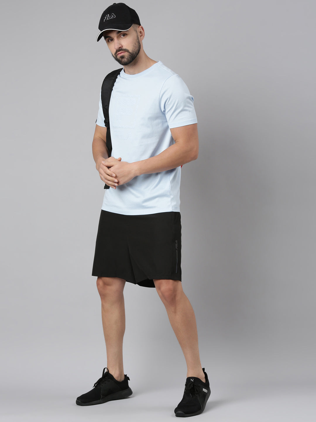 Fila Men Black Shorts Active Lifestyle