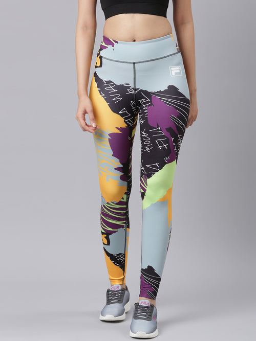 Fila Women Yellow Lw411144 Women Legging