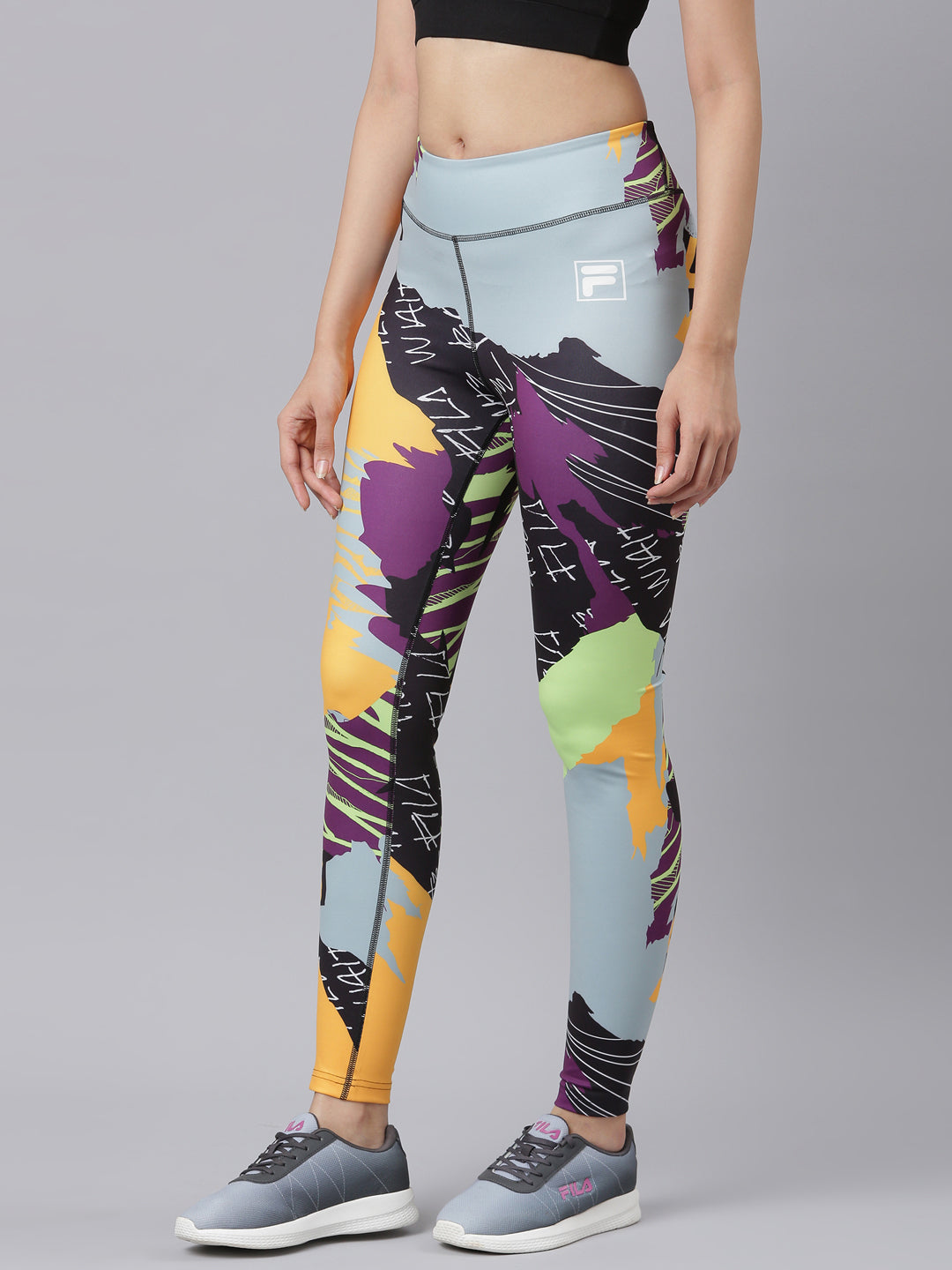 Fila Women Yellow Lw411144 Women Legging