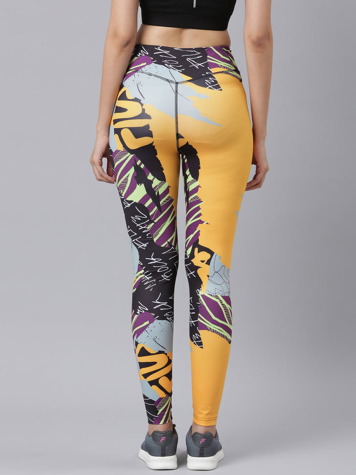 Fila Women Yellow Lw411144 Women Legging