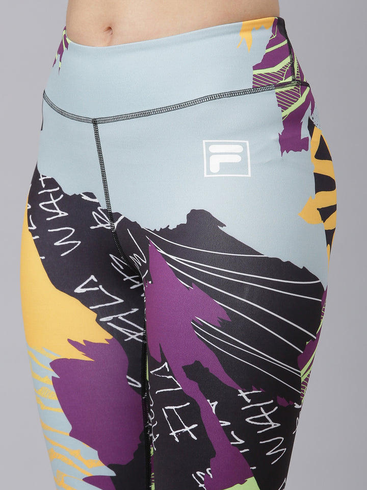 Fila Women Yellow Lw411144 Women Legging
