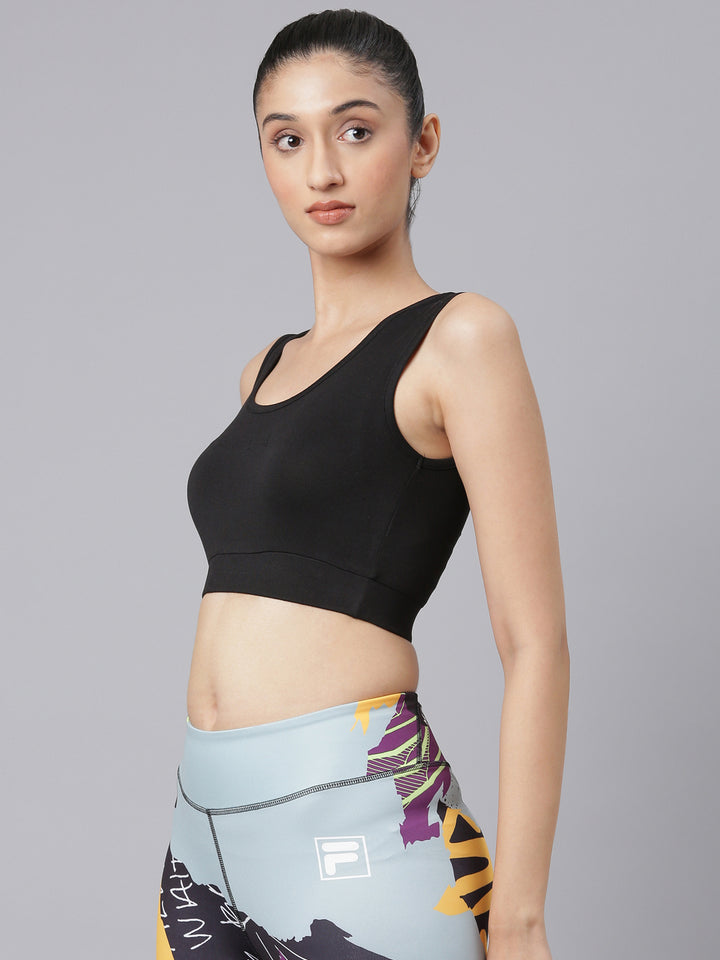 Fila Women Black Tayler Sports Bra