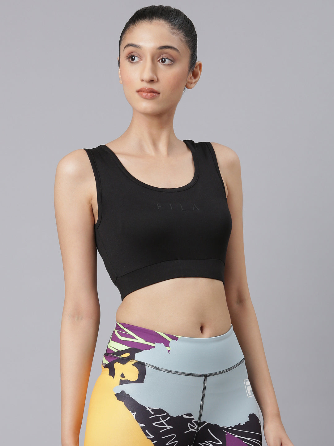 Fila Women Black Tayler Sports Bra