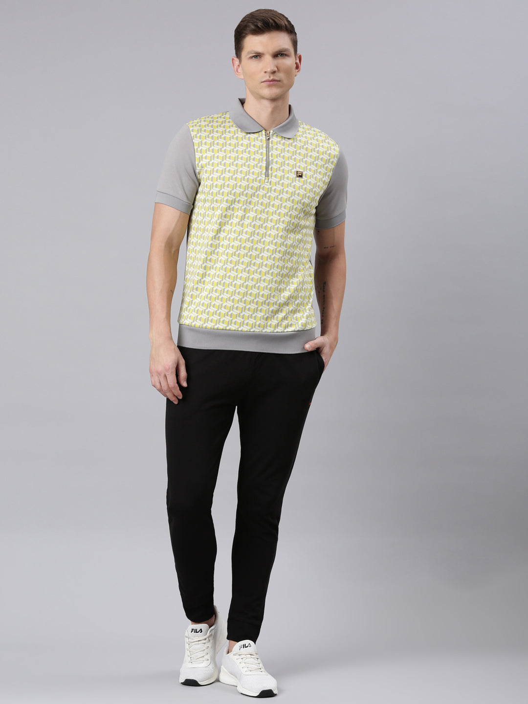 Fila Men Grey Axel Men Polo