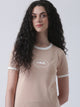 Fila Women Peach T-Shirt Slim Fit