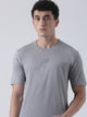 Fila Men Light Grey T-Shirt Relaxed Fit