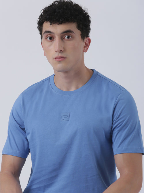 Fila Men Mid Blue T-Shirt Relaxed Fit