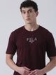 Fila Men Plum T-Shirt Relaxed Fit