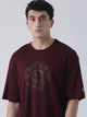 Fila Men Wine T-Shirt Loose Fit