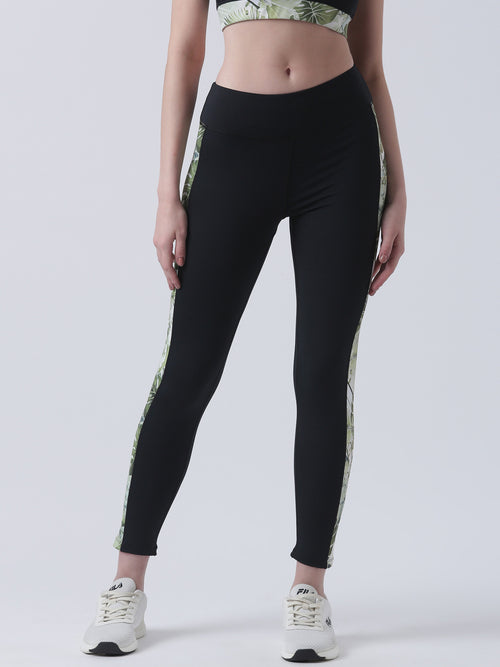 Fila Women Black Leggings Fitted