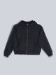 Fila Women Black Jacket Boxy Loose Fit
