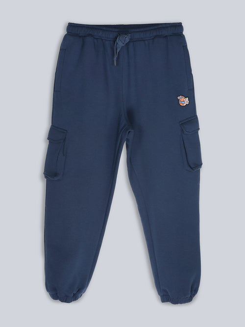 Fila Unisex Navy Blue Trackpant & Jogger Loose Fit
