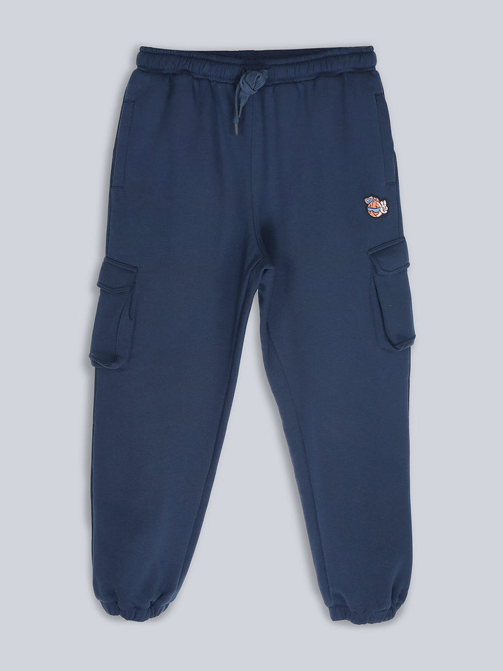 Fila Unisex Black Trackpant & Jogger Loose Fit