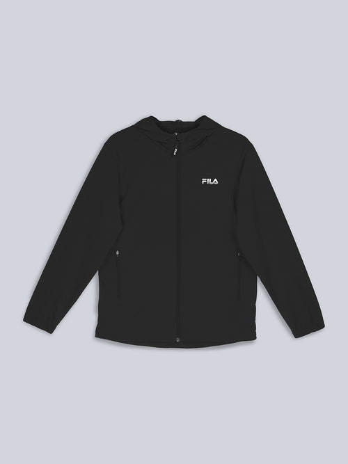 Fila Men Black Hoodie Regular Fit