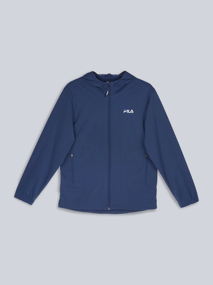 Fila Men Black Hoodie Regular Fit