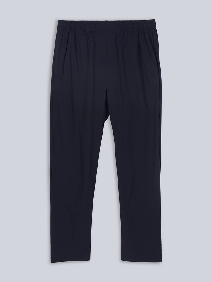 Men Navy Pant Smart Fit