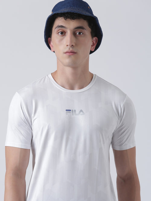 Fila Men White T-Shirt Regular Fit